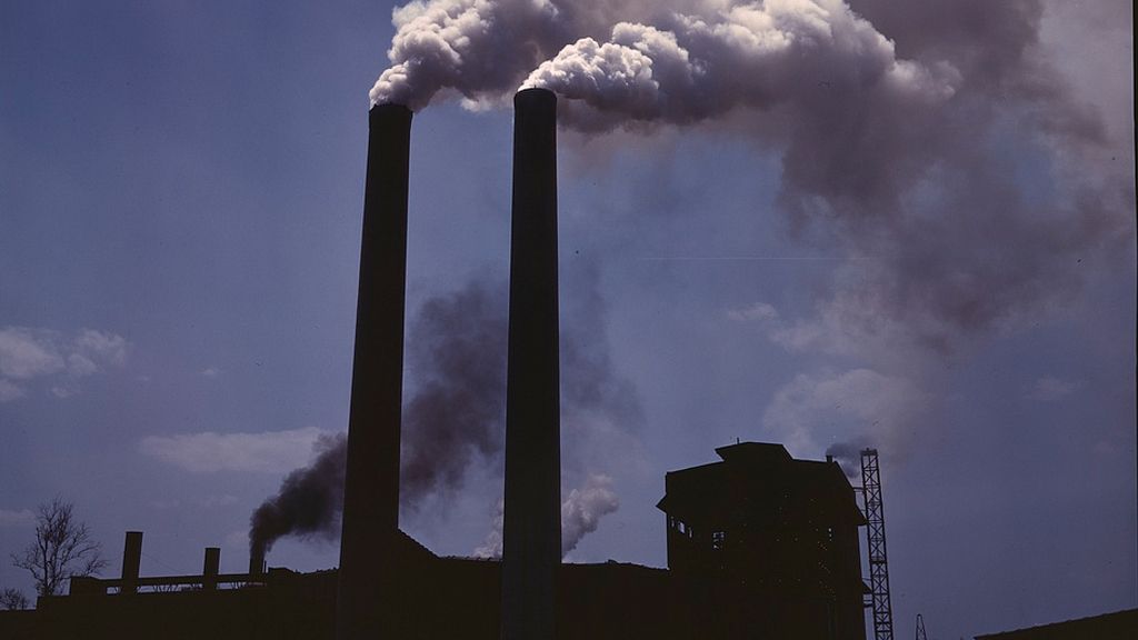 Black carbon particulates are one product of burning fossil fuels and other organic matter. - © Alfred Palmer / US Library of Congress