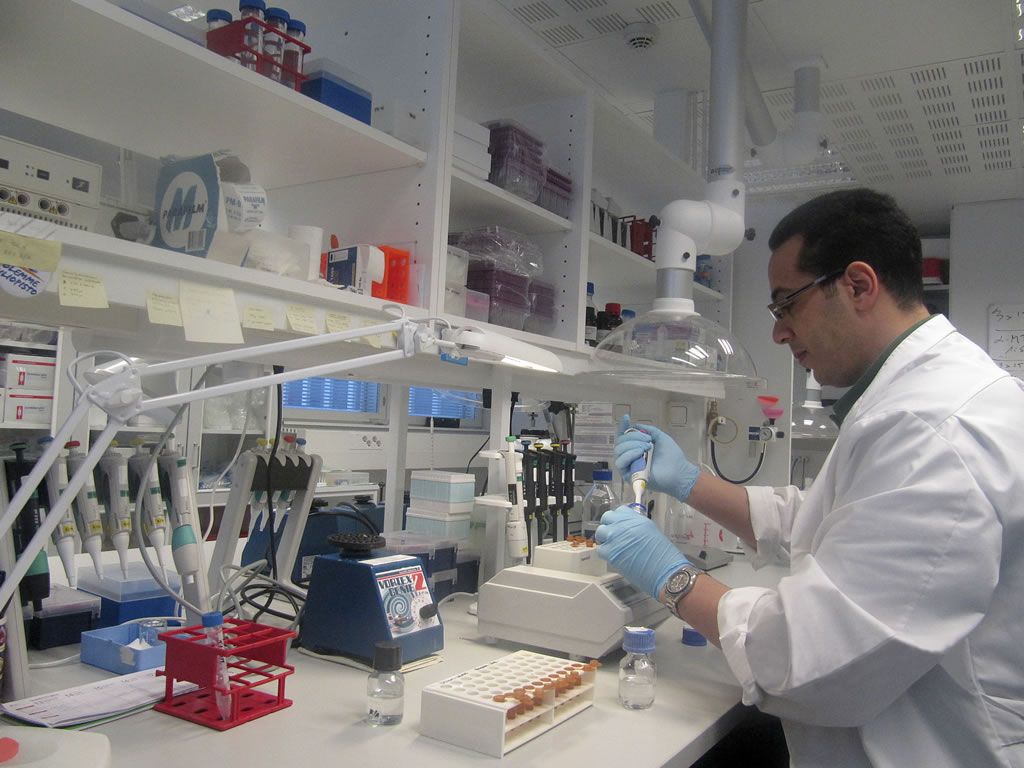 Khaled Abass conducting research on some samples. - © University of Oulu