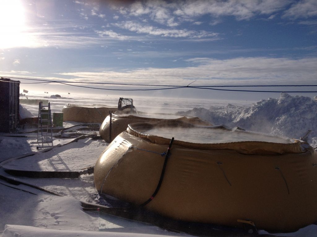 Water used in hot water drilling process - © Subglacial Lake Ellsworth Consortium