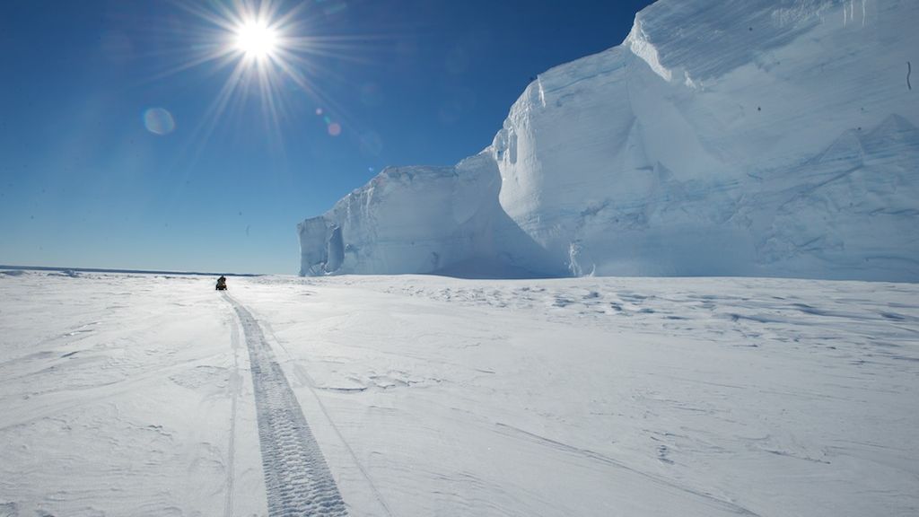 A view from the King Bauduoin Ice Shelf.