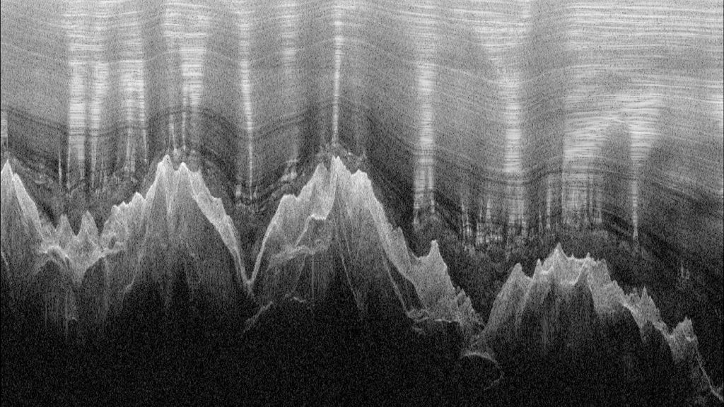 Radar profile of ghostly mountains