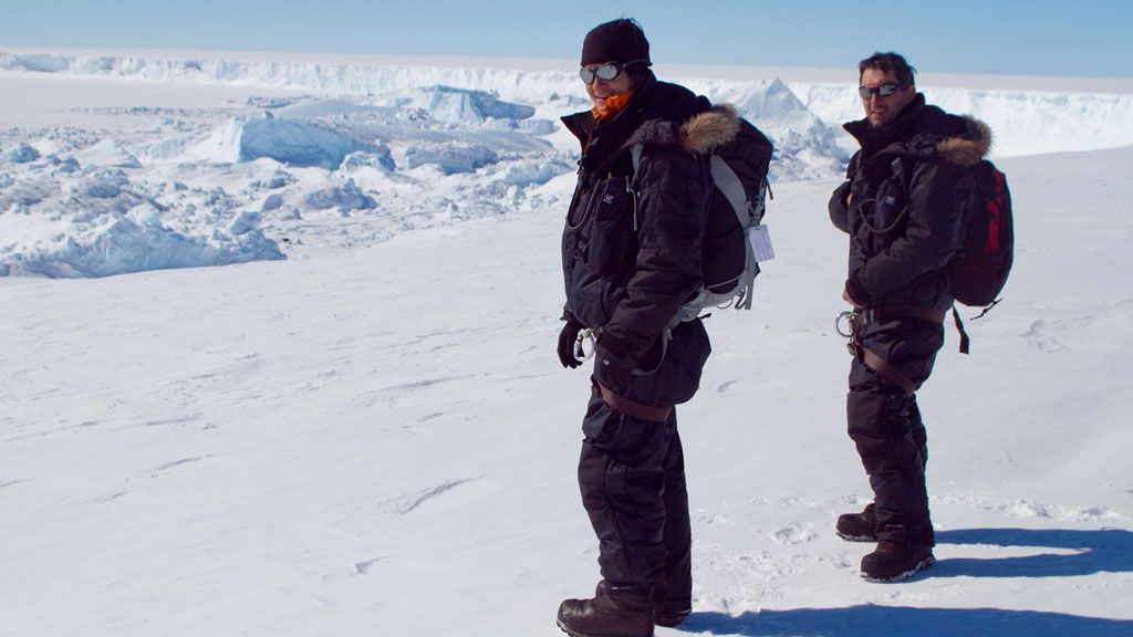 2012 InBev-Baillet Latour Antarctica Fellowship Laureate Reinhard Drews conducting field research in Antarctica, December 2013