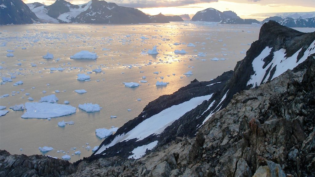 Antarctic surface lake