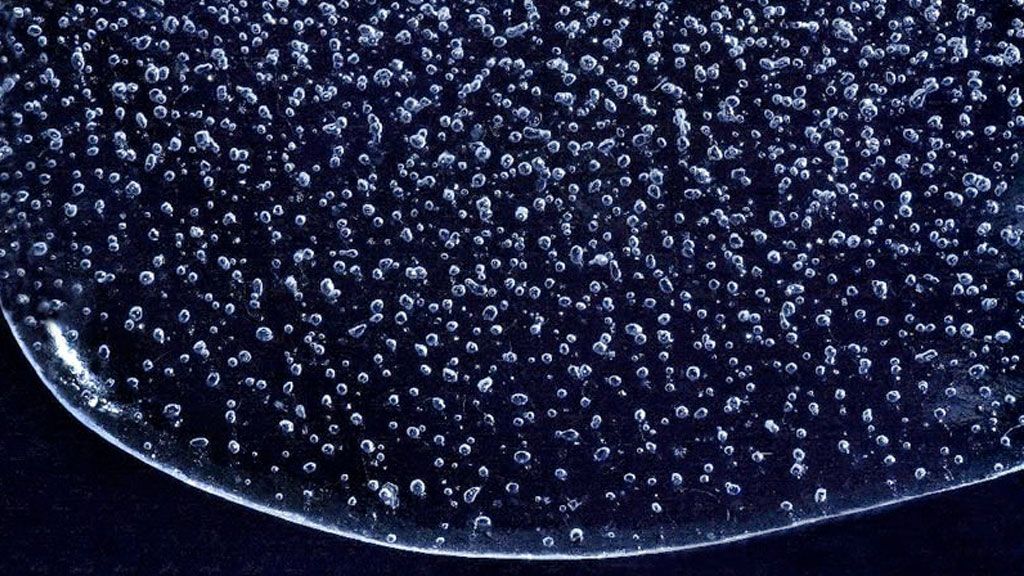 Air bubbles in an ice core