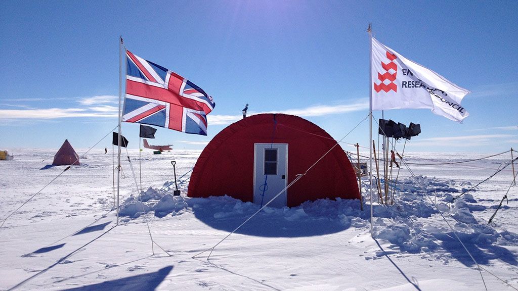 Basecamp for the drilling project at Lake Ellsworth