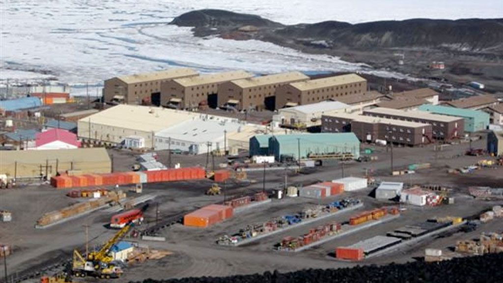 Aerial view of Mc Murdo Station