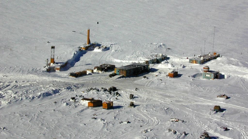 Vostok Station: Lake Vostok, one of the many Antarctic subglacial lakes is some 2.2 miles beneath the ice